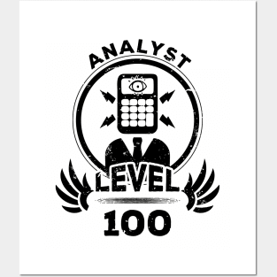 Level 100 Analyst Gift Posters and Art